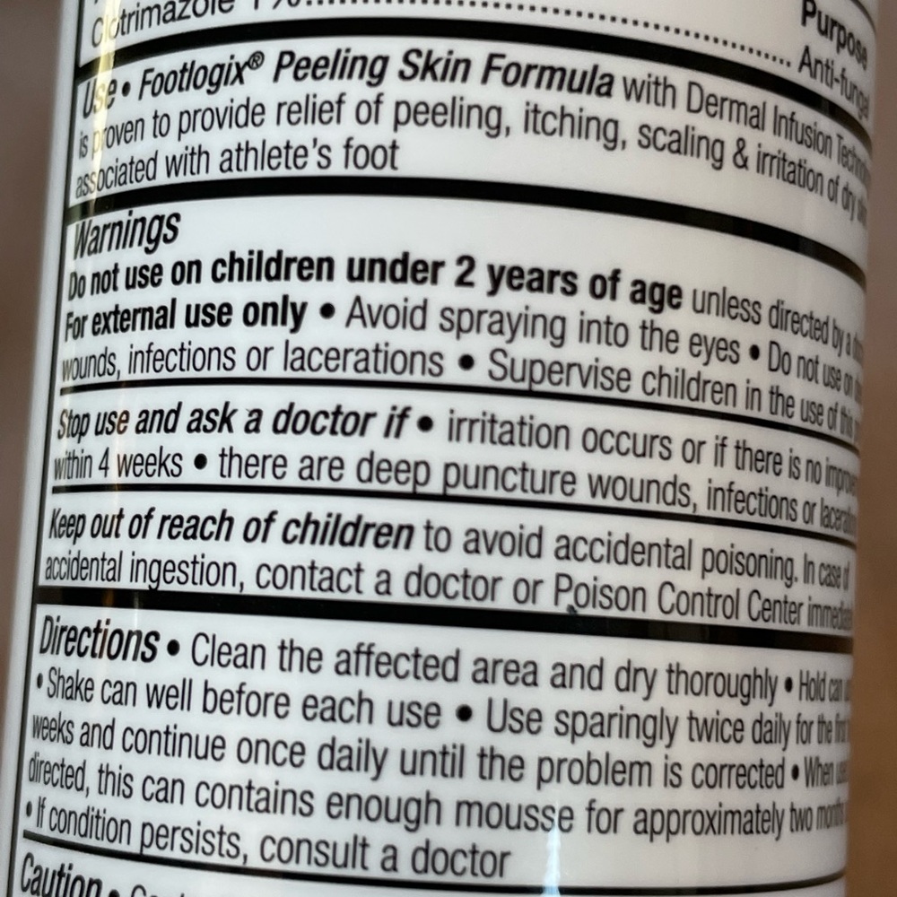 Footlogix Peeling Skin Formula Mousse for Athlete’s Foot - Picture 4 of 4